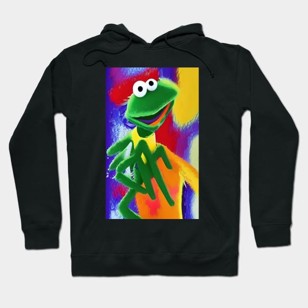 Frog Dream  Abstract Hoodie by DM